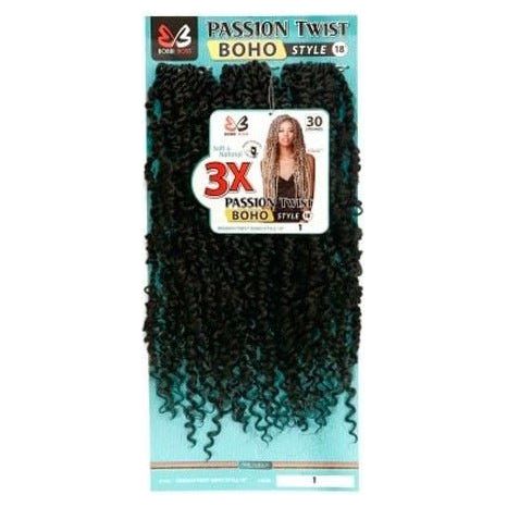 3X Passion Twist Boho Style 18Bobbi Boss Synthetic Hair Crochet Braid