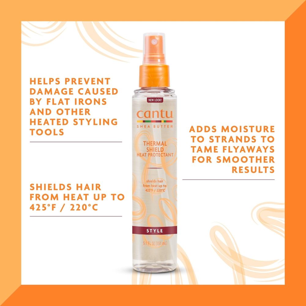 Cantu Shea Butter Thermal Shield Heat Protectant 5.1oz - Beauty Exchange Beauty Supply