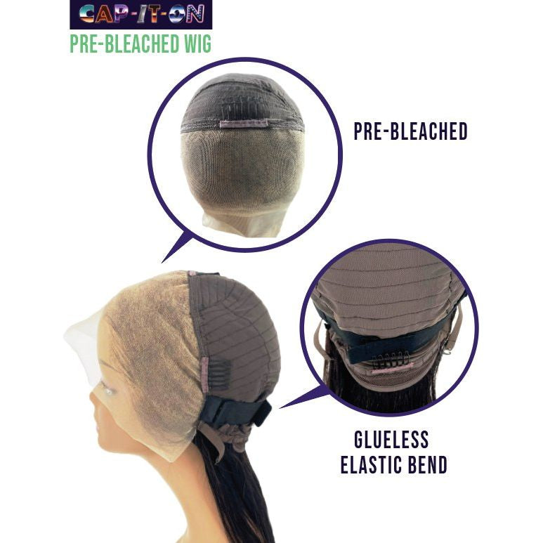 CAP-IT-ON PRE-BLEACHED 13x4 HD MELTING FULL LACE WIG - Beauty Exchange Beauty Supply