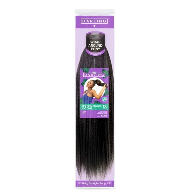 Darling Kinky Straight Wrap Around Ponytail - Beauty Exchange Beauty Supply