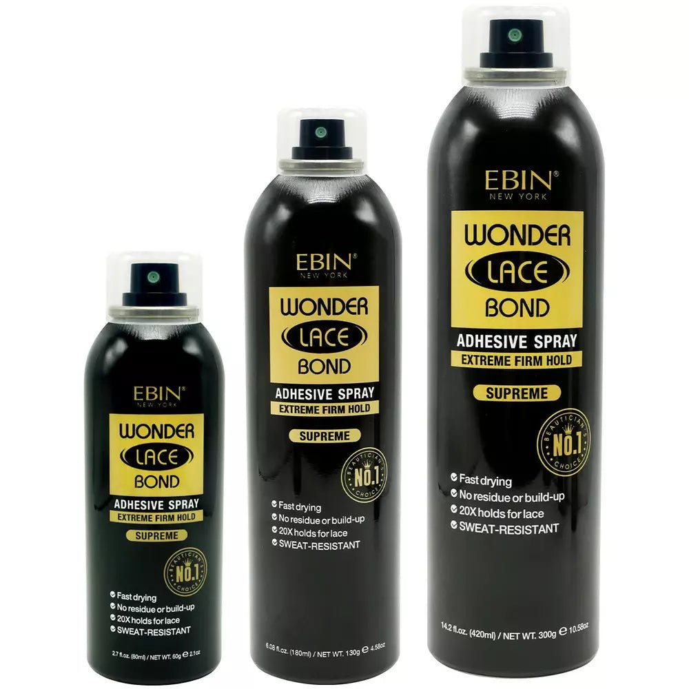 Ebin Wonder Lace Bond Adhesive Spray - Supreme Extreme Firm Hold - Beauty Exchange Beauty Supply