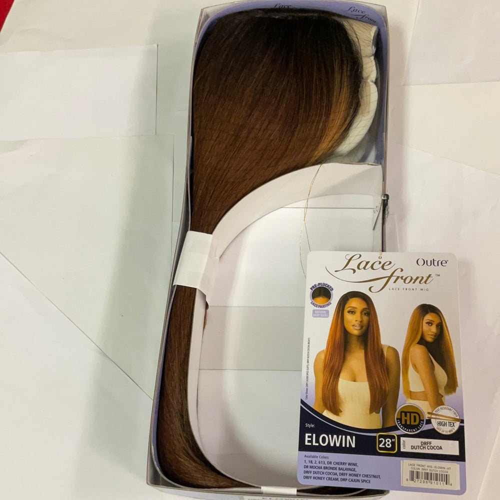 Outre Lace Front Synthetic Swiss HD Transparent Lace Wig - Elowin