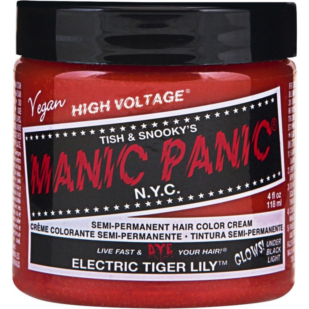manic panic electric tiger lily Manic Panic Hair Color Cream Electric Tiger Lily