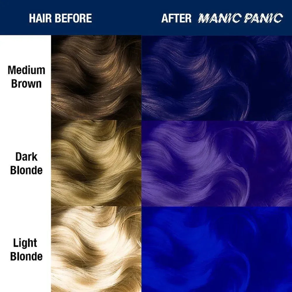 Manic Panic Creamtone Semi Permanent Hair Dye - Shocking Blue 4oz - Beauty Exchange Beauty Supply