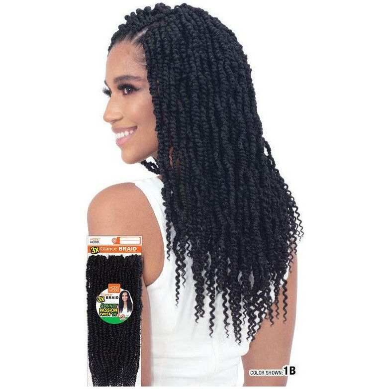 Model Model Crochet Glance Braid - 3X SPRINGY PASSION TWIST 14" - Beauty Exchange Beauty Supply