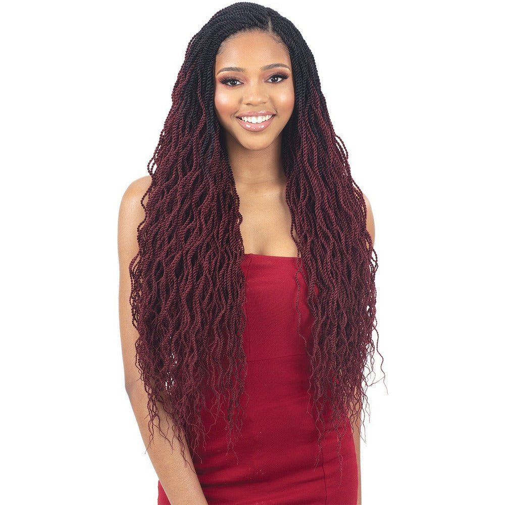 Model Model Crochet Glance Braid - 3X WAVY FEATHERED TWIST 24" - Beauty Exchange Beauty Supply