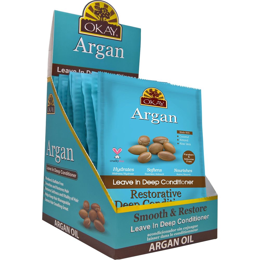 Okay Argan Oil Leave - In Conditioner 1.5oz - Beauty Exchange Beauty Supply