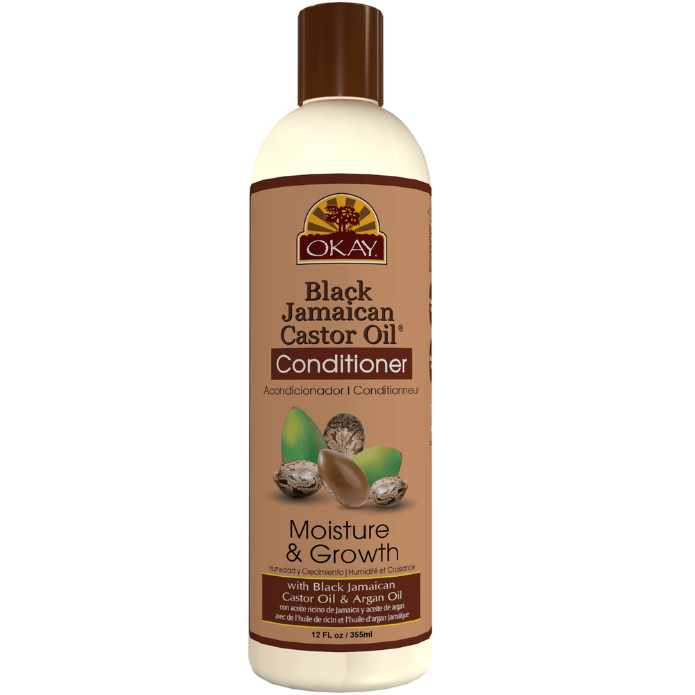 Okay Black Jamaican Castor Oil Moisture Growth Conditioner 12oz - Beauty Exchange Beauty Supply