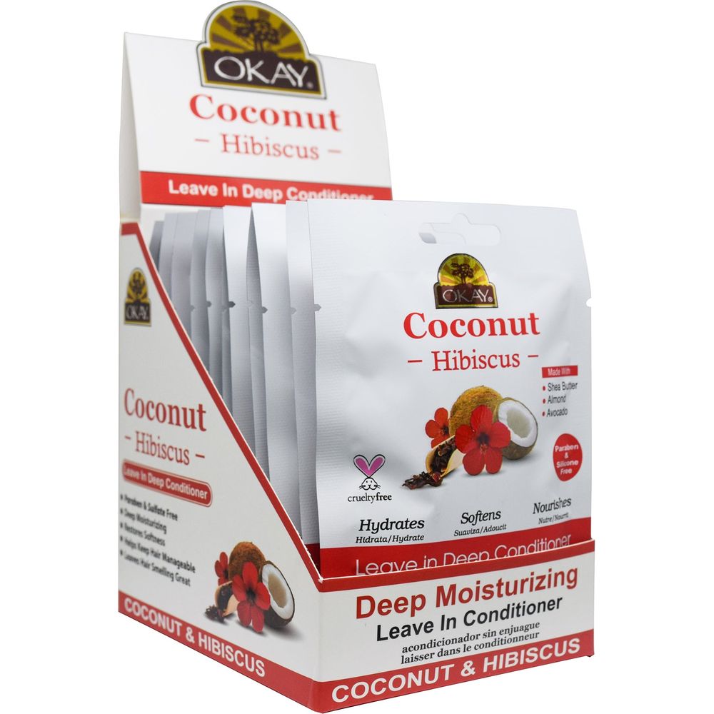 OKAY Coconut and Hibiscus Leave - In Conditioner 1.25oz - Beauty Exchange Beauty Supply