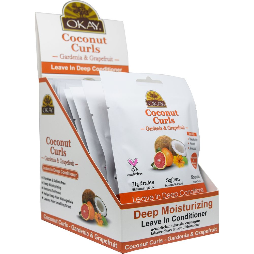Okay Coconut Gardenia & Grapefruit Leave - In Conditioner 1.25oz - Beauty Exchange Beauty Supply