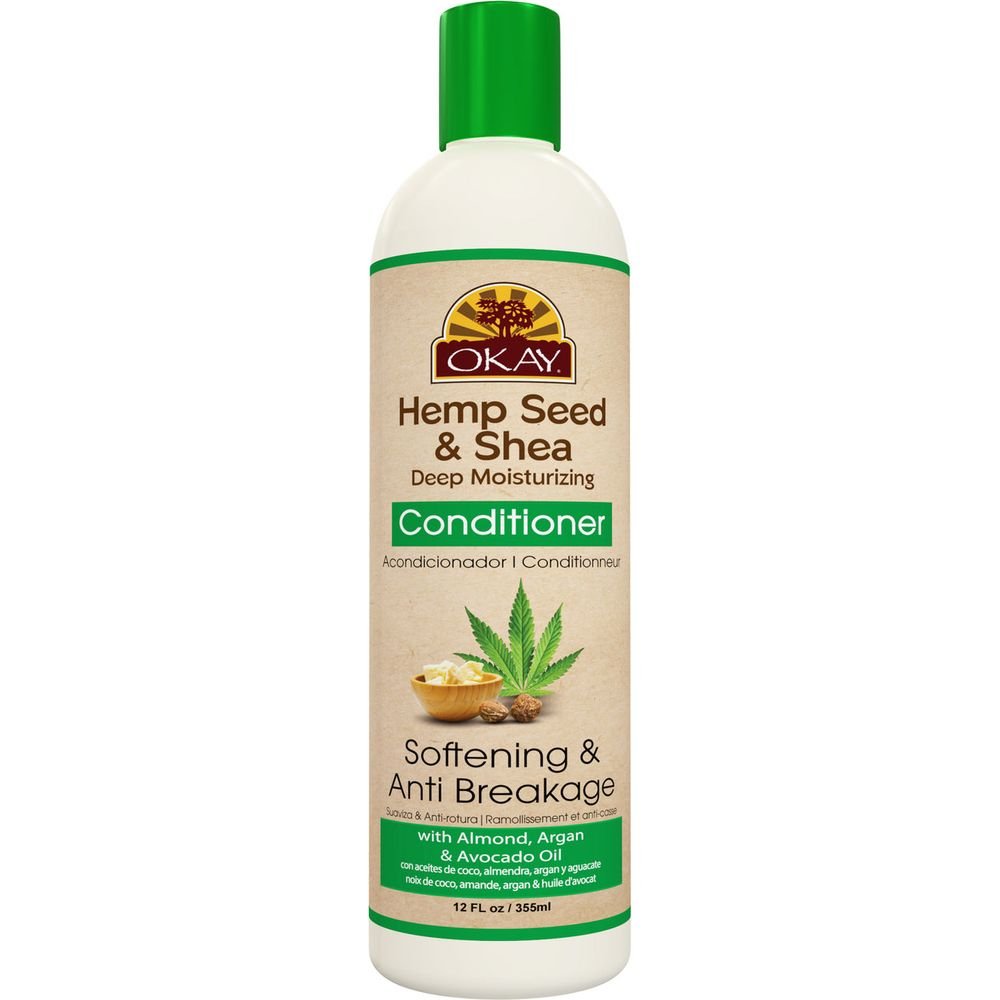 OKAY Hemp Seed & Shea CONDITIONER - Deep Moisture 12oz - Beauty Exchange Beauty Supply