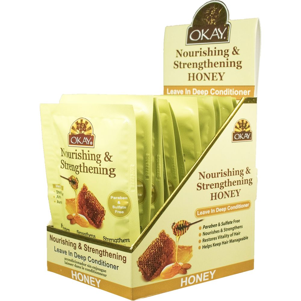 OKAY Leave - In Conditioner - Honey Nourishing and Strengthening 1.5oz - Beauty Exchange Beauty Supply