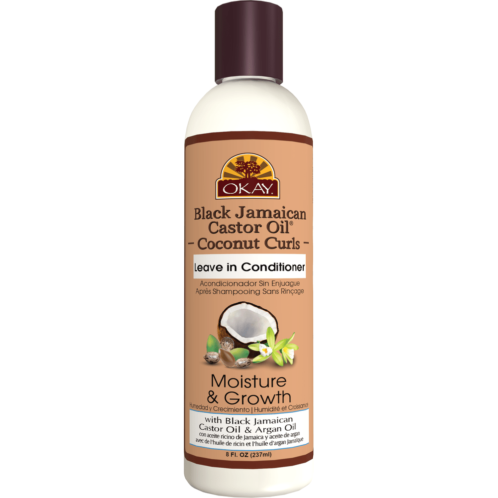 Okay Pure Naturals Black Jamaican Castor Oil and Coconut Leave - In Conditioner 8 oz - Beauty Exchange Beauty Supply
