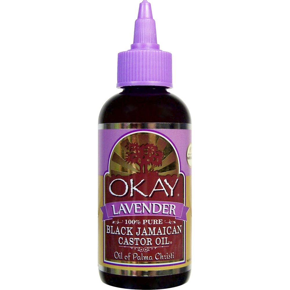 Okay Pure Naturals Black Jamaican Castor Oil with Lavender 4 oz - Beauty Exchange Beauty Supply