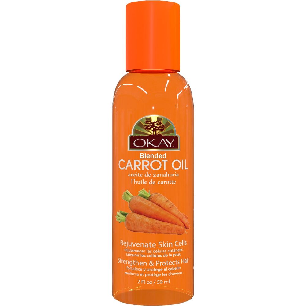 OKAY Pure Naturals Carrot Blended Oil - Hair, Skin & Nail 2oz - Beauty Exchange Beauty Supply