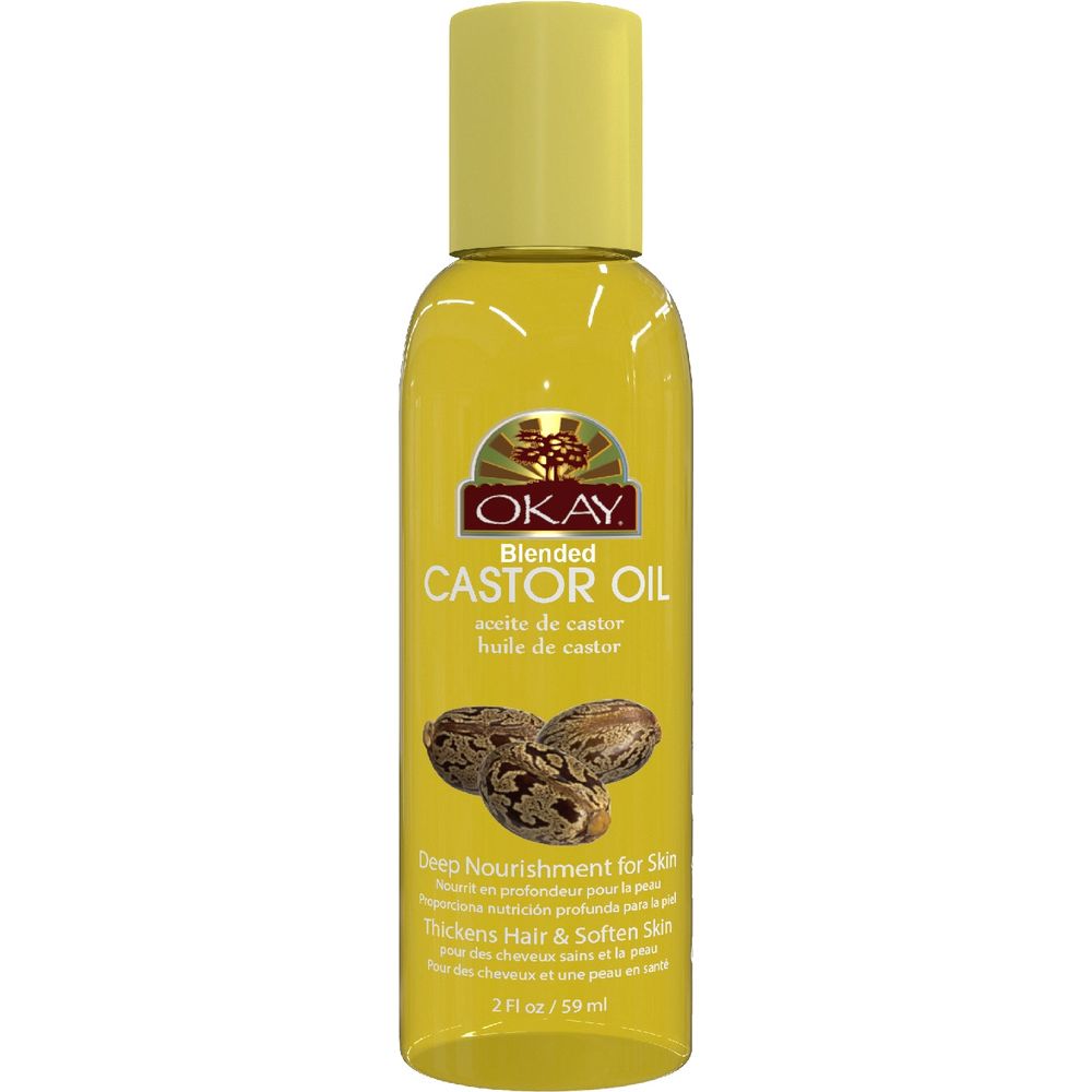 Okay Pure Naturals Castor Blended Oil for Hair, Skin & Body 2oz - Beauty Exchange Beauty Supply