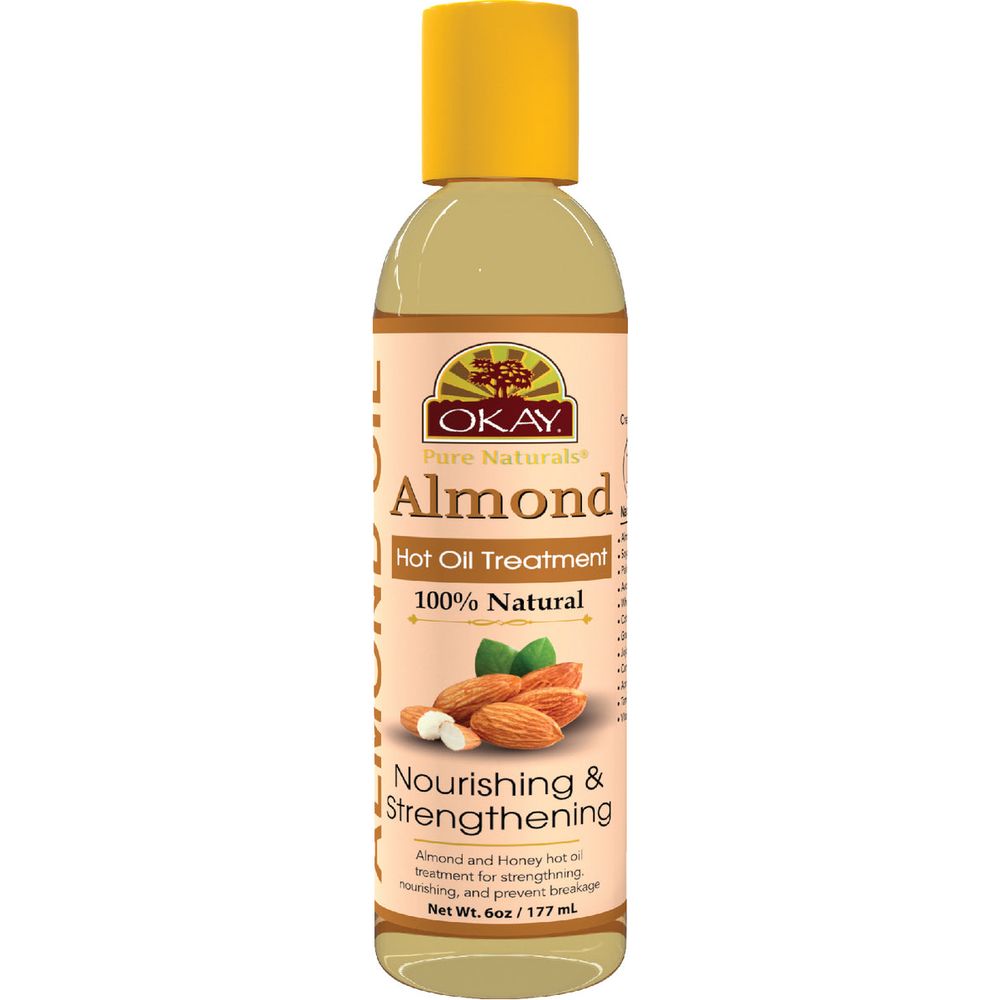 OKAY Pure Naturals HOT OIL TREATMENT ALMOND 6oz - Beauty Exchange Beauty Supply