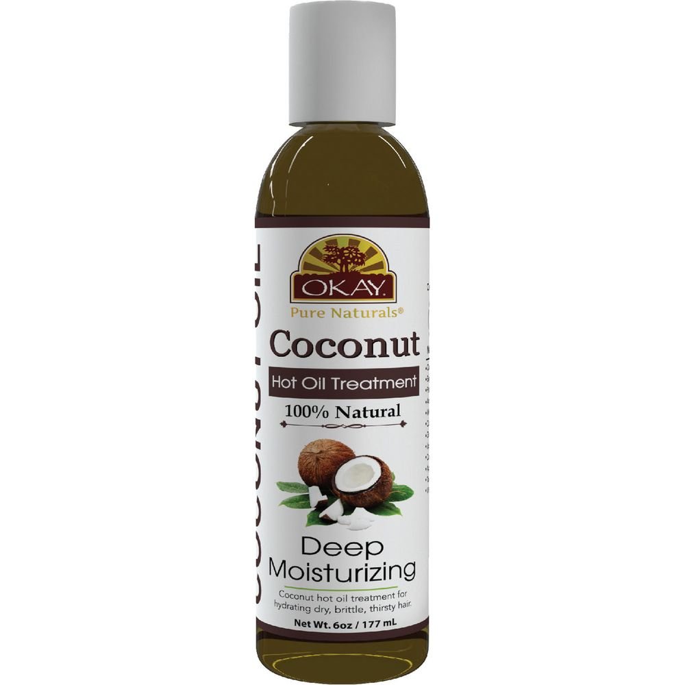 OKAY Pure Naturals HOT OIL TREATMENT COCONUT OIL 6oz - Beauty Exchange Beauty Supply