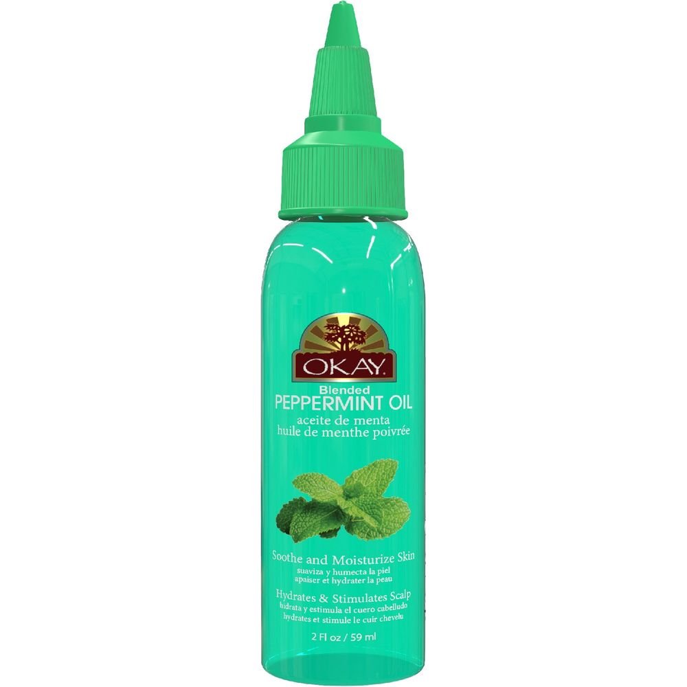 OKAY Pure Naturals Peppermint Blended Oil for Hair and Skin 2oz - Beauty Exchange Beauty Supply