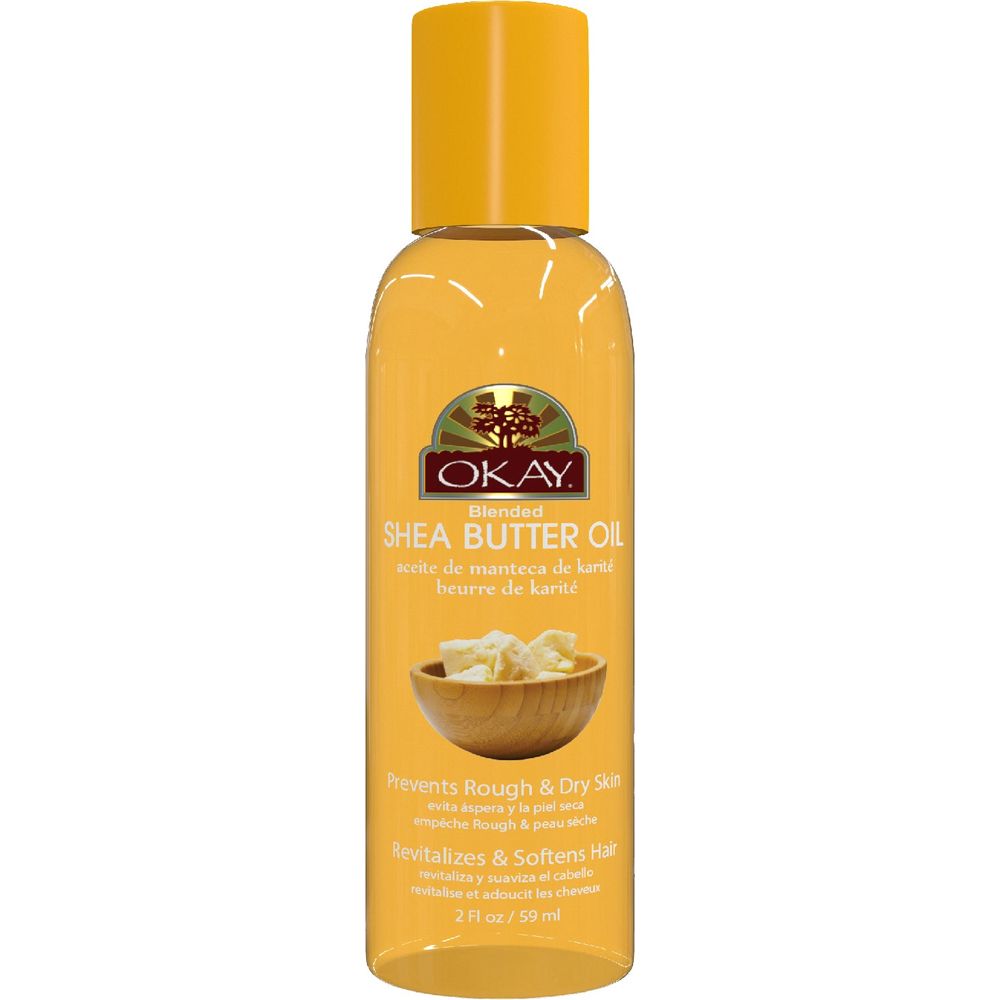 OKAY Pure Naturals Shea Butter Blended Oil for Skin & Hair 2oz - Beauty Exchange Beauty Supply