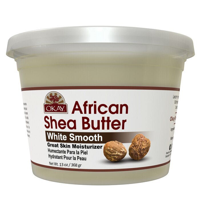 OKAY Pure Naturals Shea Butter White Jar 13 oz - Beauty Exchange Beauty Supply