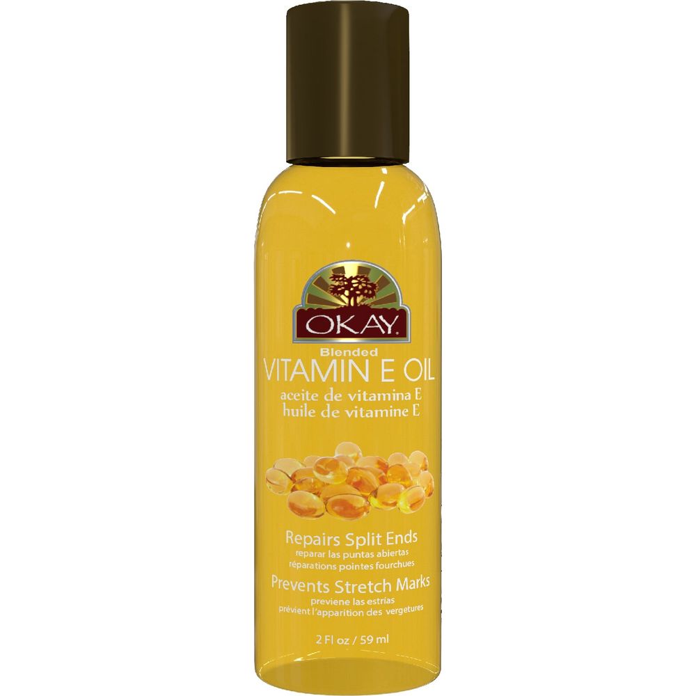 OKAY Pure Naturals VITAMIN E BLENDED OIL for HAIR, SKIN & NAIL 2oz / 59ml - Beauty Exchange Beauty Supply