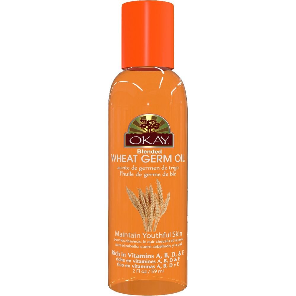 OKAY Pure Naturals WHEAT GERM BLENDED OIL 2oz / 59ml - Beauty Exchange Beauty Supply