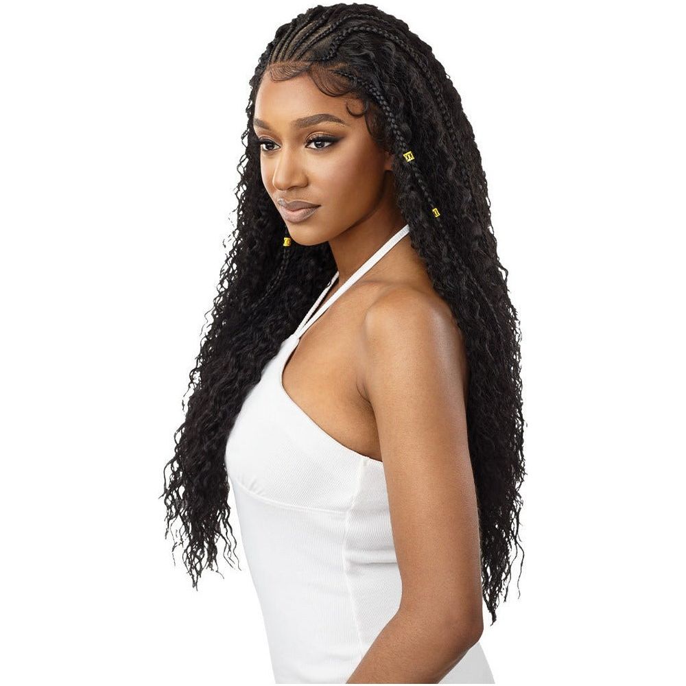 Outre 13x4 Lace Frontal Wig Pre-Braided HD Synthetic Lacefront Wig - Stich Braid Ripple Wave 30" - Beauty Exchange Beauty Supply