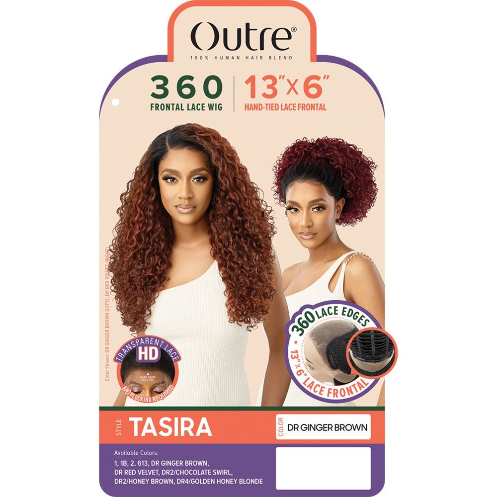 Outre 360 13x6 100% Human Hair Blend HD Lace Front Wig - Tasira - Beauty Exchange Beauty Supply