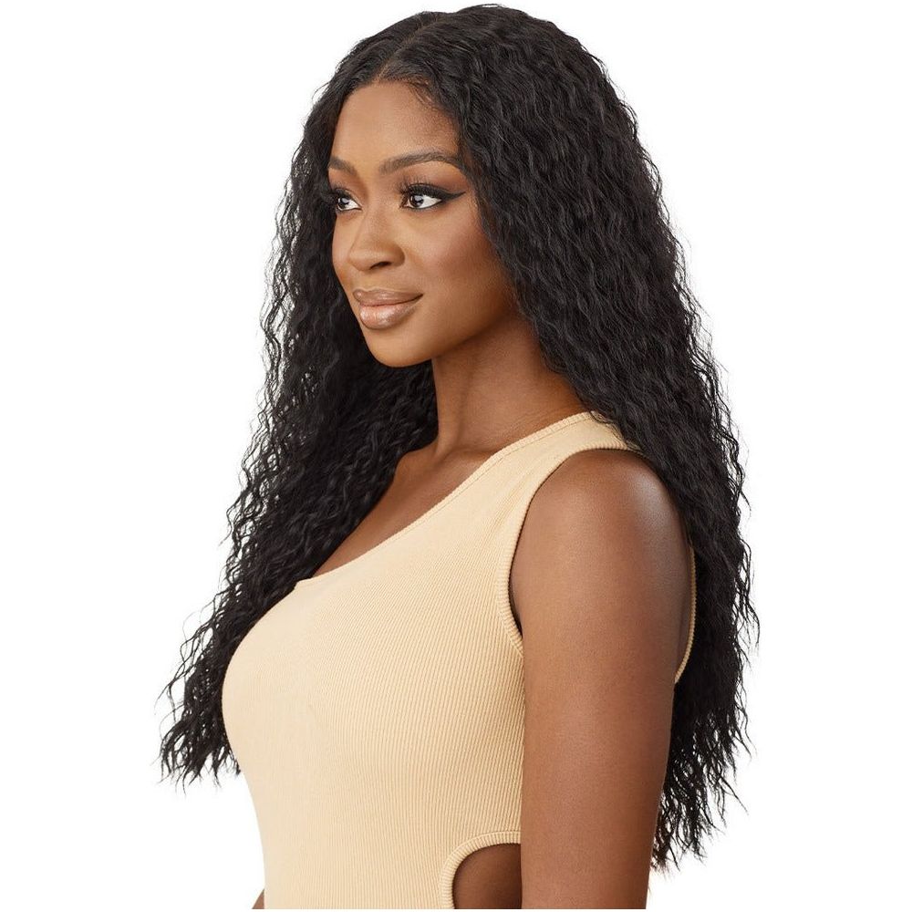 Outre 5x5 Lace Closure Wig 100% Human Hair Blend - PERUVIAN WATER WAVE 24" - Beauty Exchange Beauty Supply