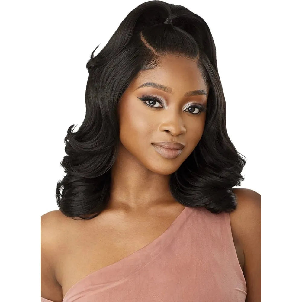 Outre 5x5 Lace Closure Wig Human Hair Blended Lace Closure Wig - BODY WAVE 16" - Beauty Exchange Beauty Supply