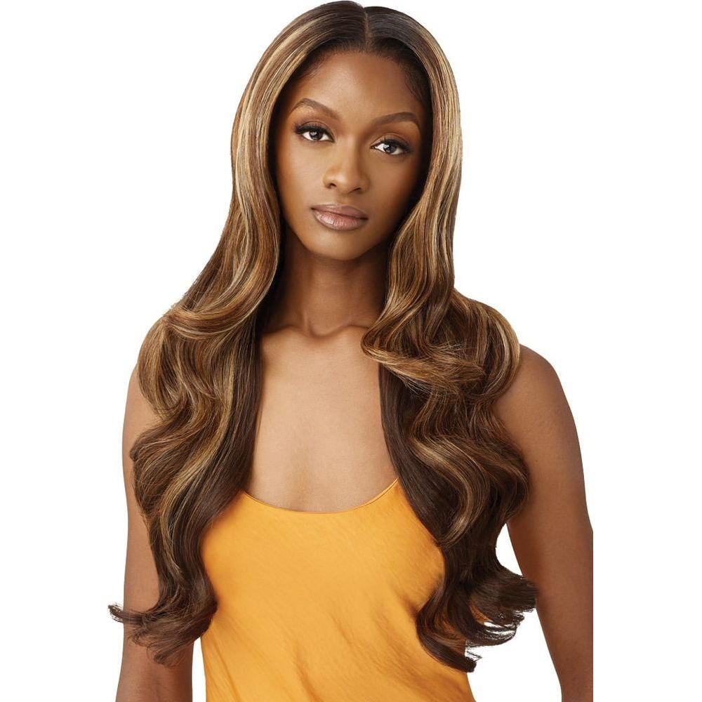 Outre Airtied 100% Fully Hand-Tied Human Hair Blend HD Lace Wig - Glam Wave 28" - Beauty Exchange Beauty Supply