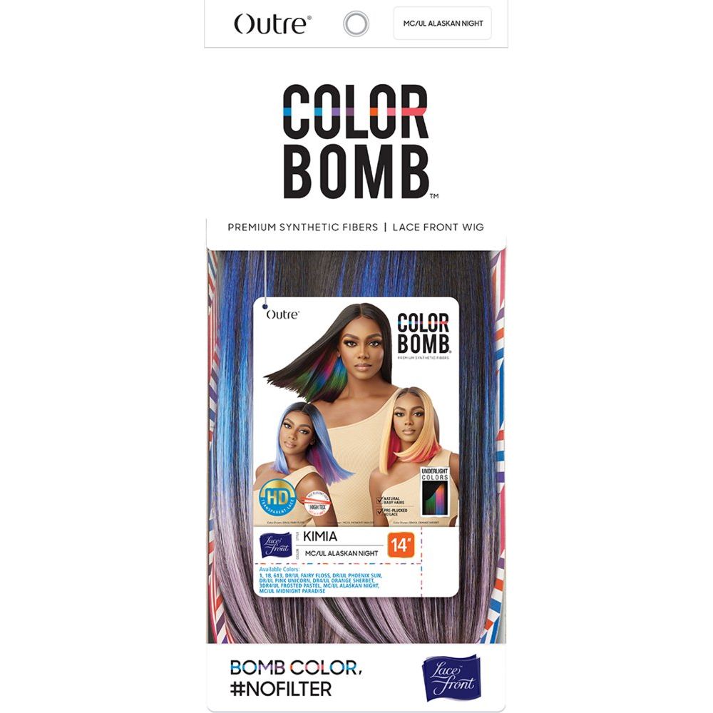 Outre Color Bomb Synthetic HD Lace Front Wig - Kimia - Beauty Exchange Beauty Supply