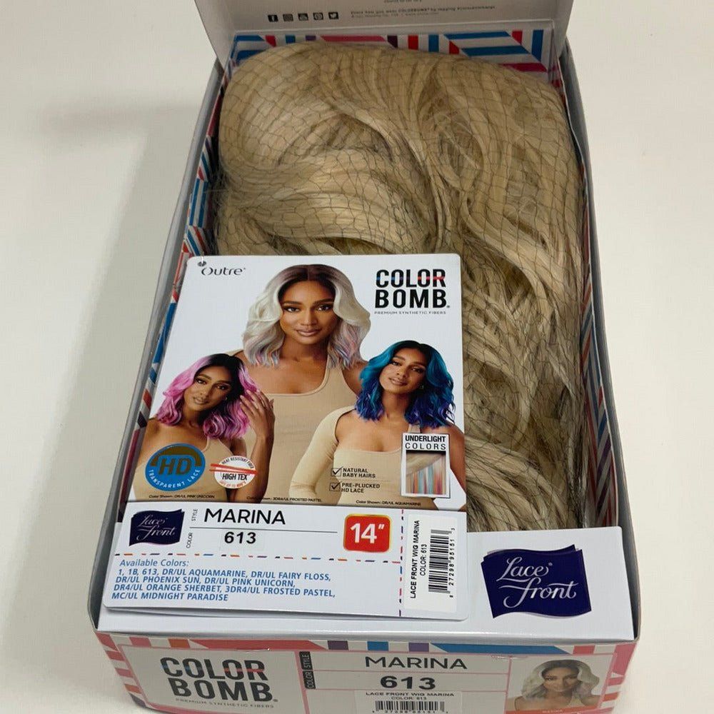Outre Color Bomb Synthetic HD Lace Front Wig - Marina - Beauty Exchange Beauty Supply