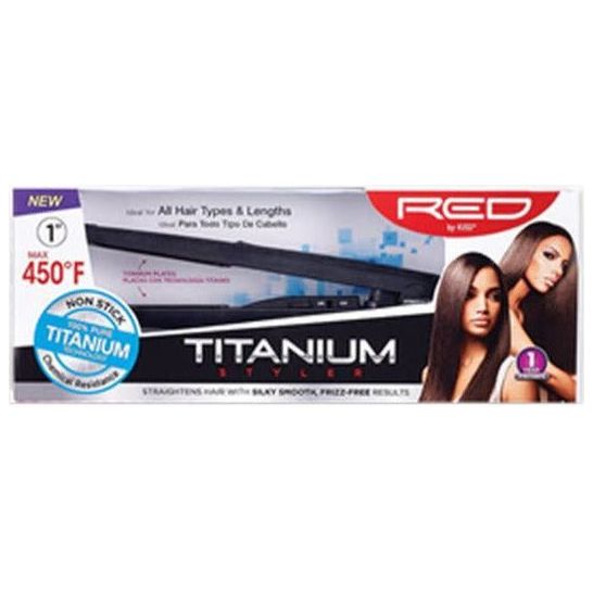 Red by Kiss 1" Titanium Styler Flat Iron - Beauty Exchange Beauty Supply