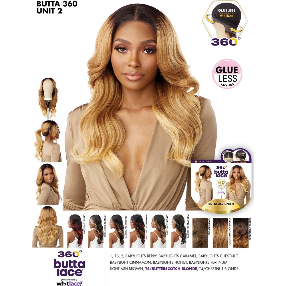 Sensationnel Butta Lace 360° HD Synthetic Lace Wigs - Unit 2 - Beauty Exchange Beauty Supply