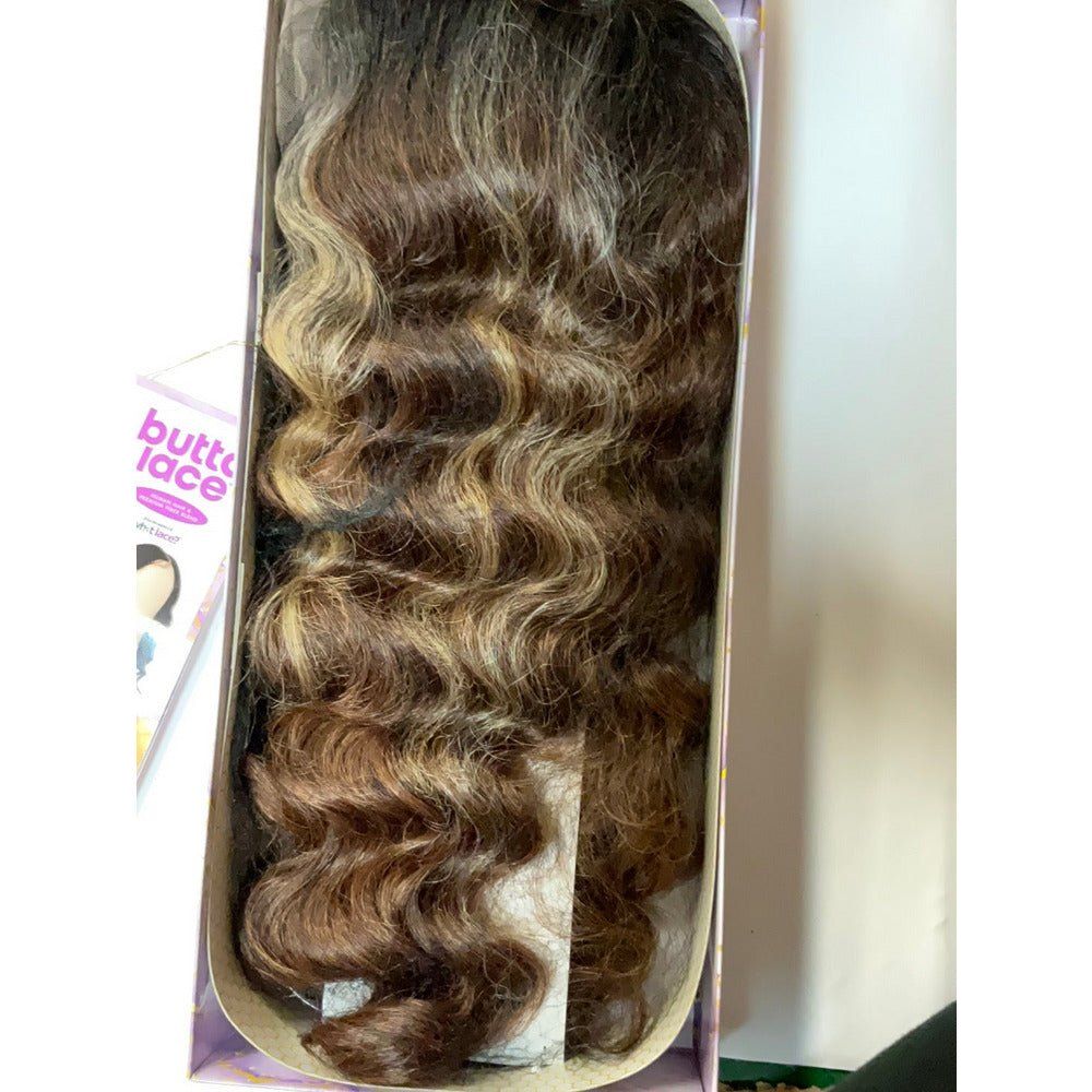 Sensationnel Butta Lace Human Hair Blend Lace Front Wig - Deep Wave 20" - Beauty Exchange Beauty Supply