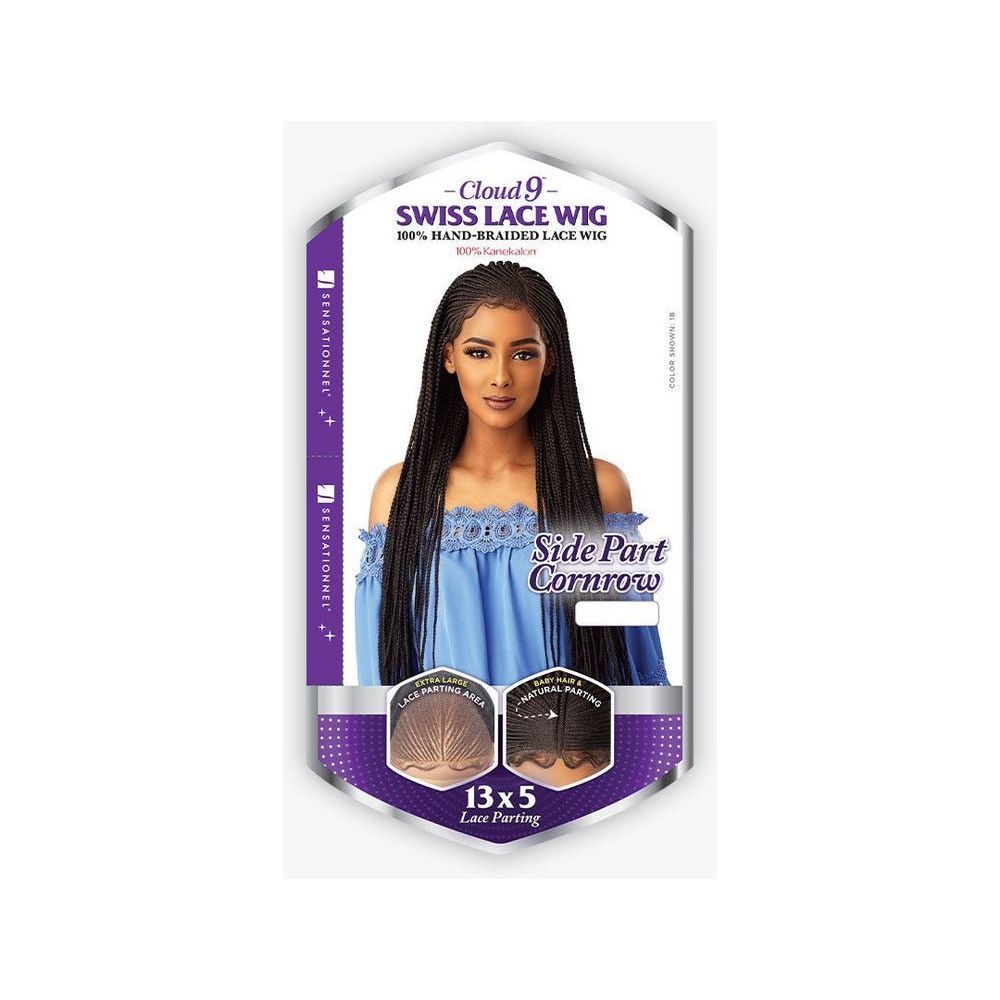 Sensationnel Cloud 9 13x5 Synthetic Lace Front Wig - Side Part Cornrow - Beauty Exchange Beauty Supply