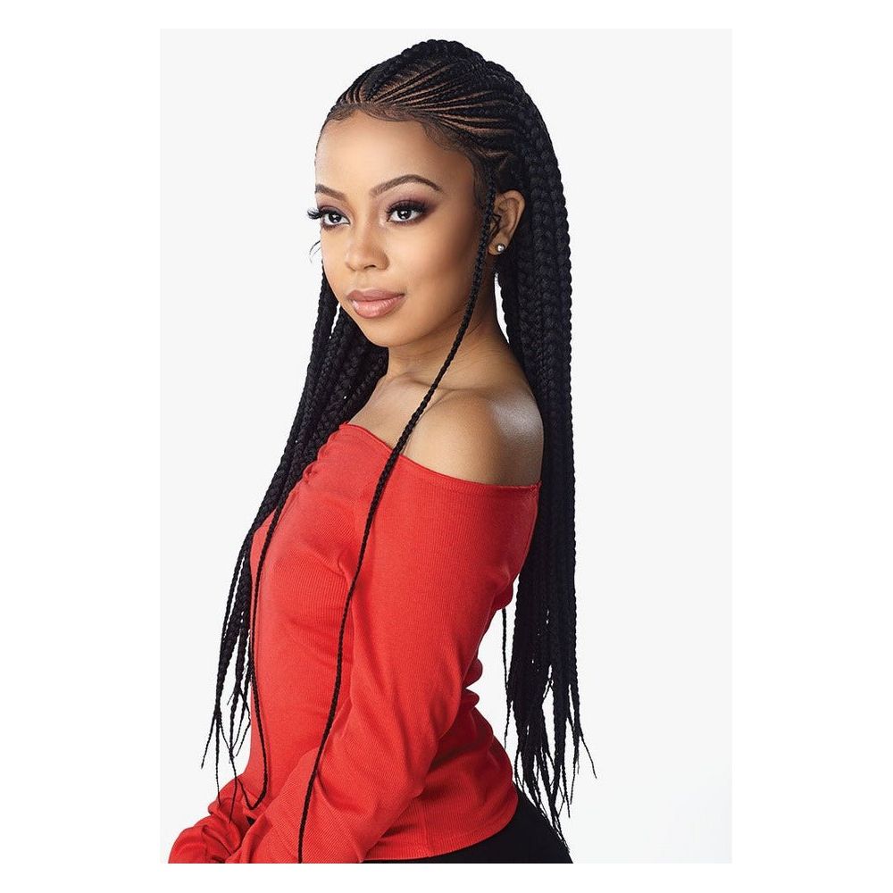 Sensationnel Cloud 9 13x7 Synthetic Lace Front Wig - Feed In Fulani Cornrow - Beauty Exchange Beauty Supply