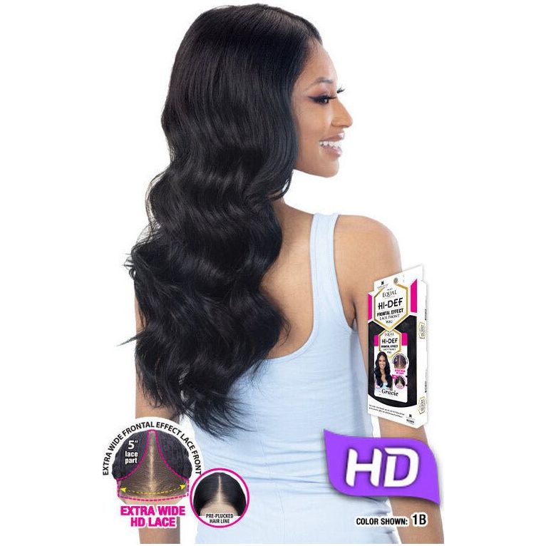 Shake-N-Go Freetress Equal Synthetic Hi-Def Frontal Effect HD Lace Front Wig - Gracie - Beauty Exchange Beauty Supply