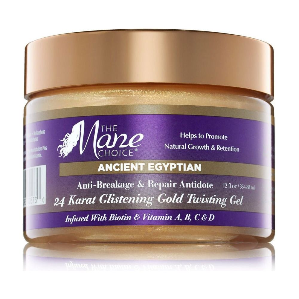 The Mane Choice Ancient Egyptian Anti-Breakage & Repair Antidote 24 Karat Glistening Gold Twisting Gel 12oz - Beauty Exchange Beauty Supply