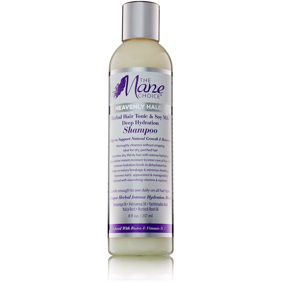 The Mane Choice Heavenly Halo Herbal Hair Tonic & Soy Milk Deep Hydration Shampoo 8oz - Beauty Exchange Beauty Supply