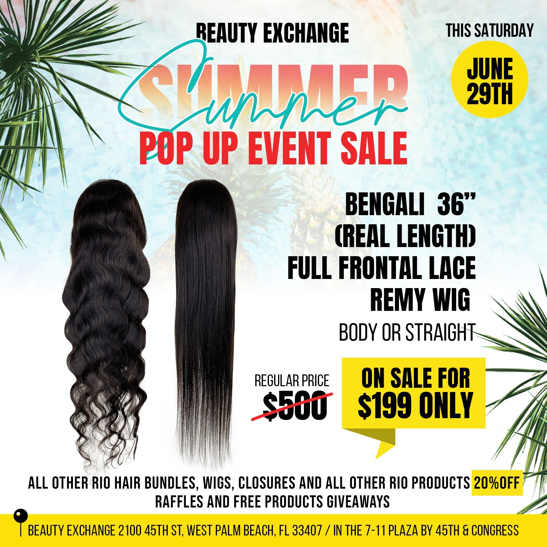 Beauty Exchange West Palm Beach Summer Pop Up Shop Ft. Rio Products - Beauty Exchange Beauty Supply