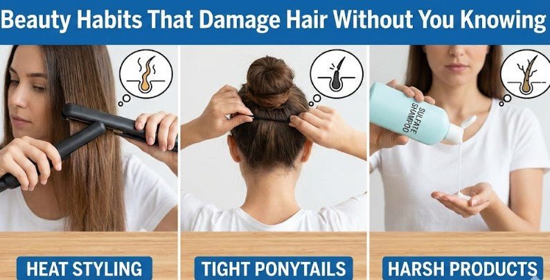 Beauty Habits That Damage Hair Without You Knowing - Beauty Exchange Beauty Supply