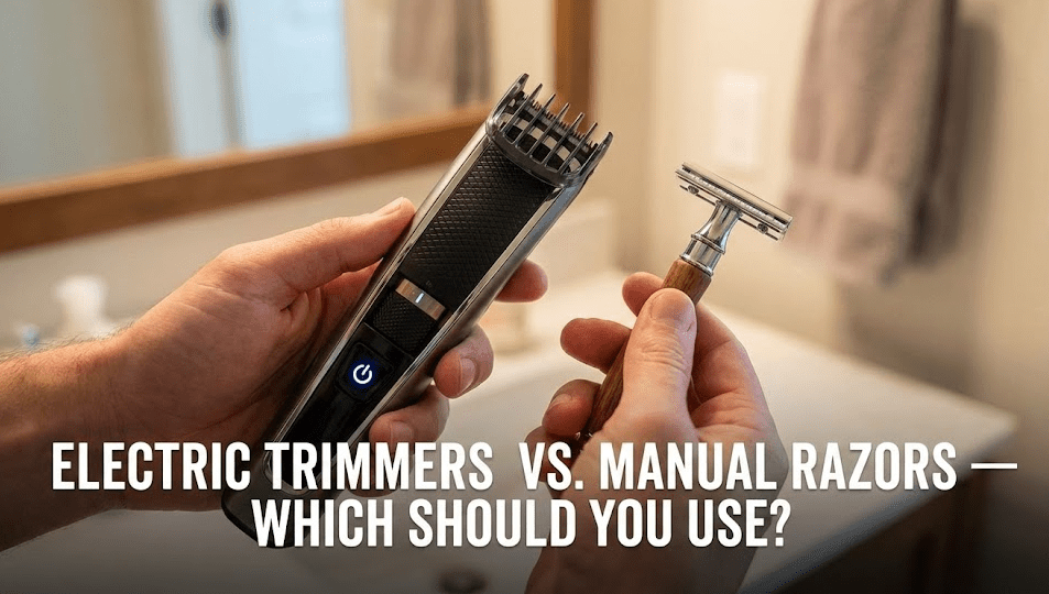 Electric Trimmers vs. Manual Razors — Which Should You Use? - Beauty Exchange Beauty Supply