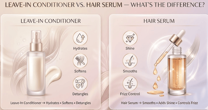 Leave-In Conditioner vs. Hair Serum — What’s the Difference?