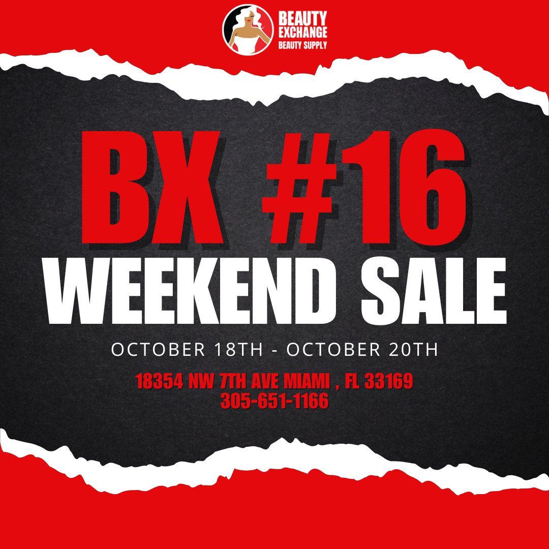 Miami BX Babes - This Weekend Only 10/18-10/20! - Beauty Exchange Beauty Supply