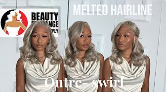 Outre Melted Hairline Swirlista 108 Wig –  Frosted Ash Blonde - Beauty Exchange Beauty Supply