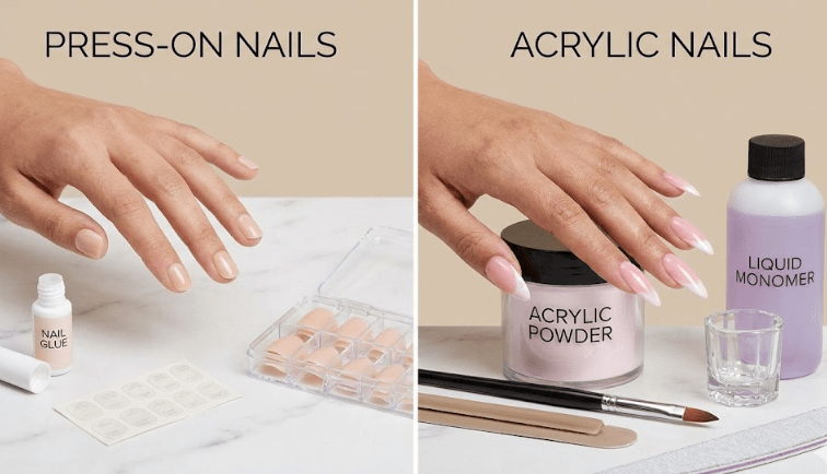 Press-On Nails vs Acrylics — Which Lasts Longer? - Beauty Exchange Beauty Supply