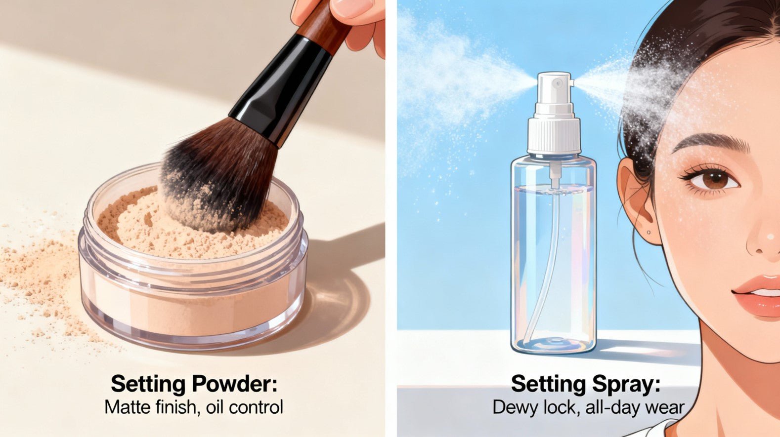 Setting Powder vs. Setting Spray: Which Do You Really Need? - Beauty Exchange Beauty Supply